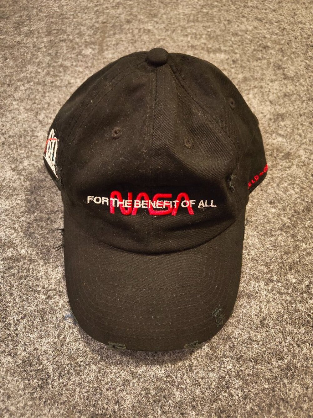 FIELD GRADE NASA “For the Benefit of All” Hat | Black | Adjustable